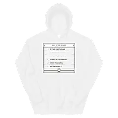 Los seis ingredientes, sudadera con capucha en color blanco