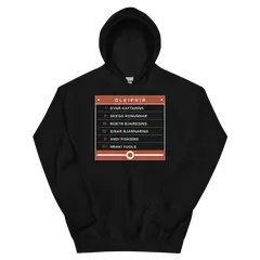 Los seis ingredientes, sudadera con capucha en color negro