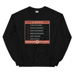 Los seis ingredientes, sudadera de cuello redondo en color negro