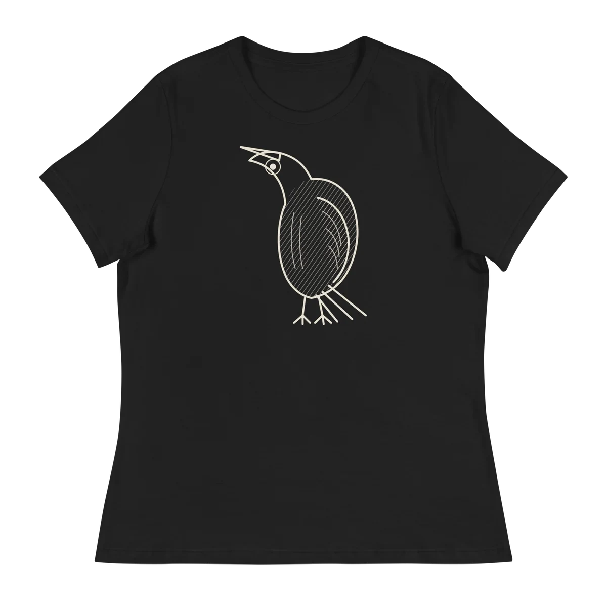 Nevermore, camiseta de mujer en color negro