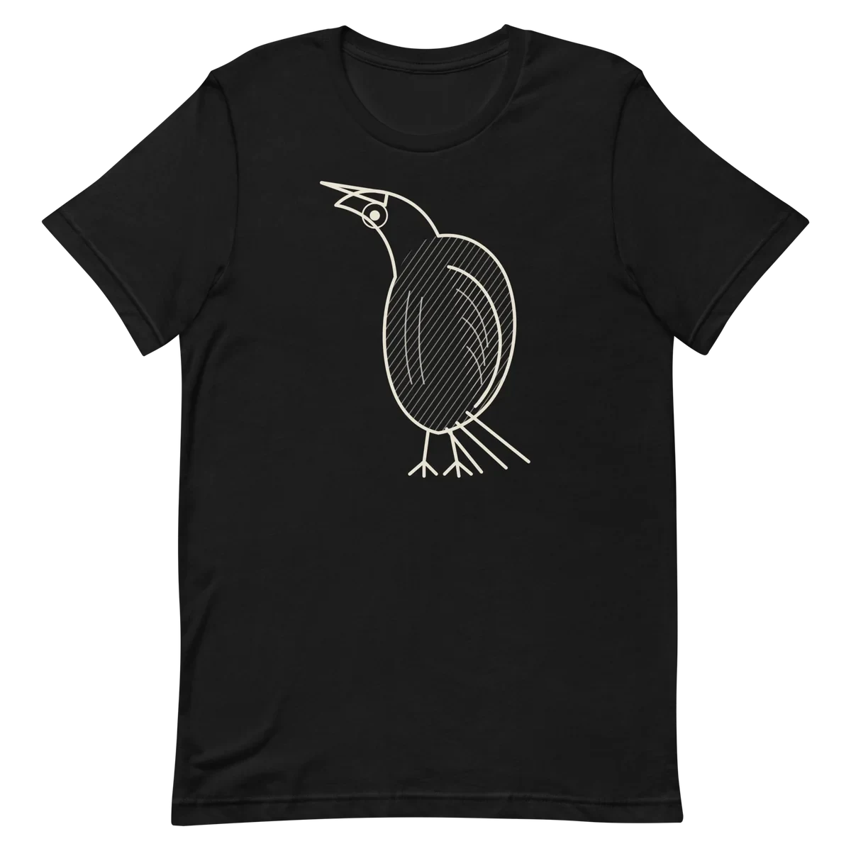 Nevermore, camiseta premium de algodón en color negro