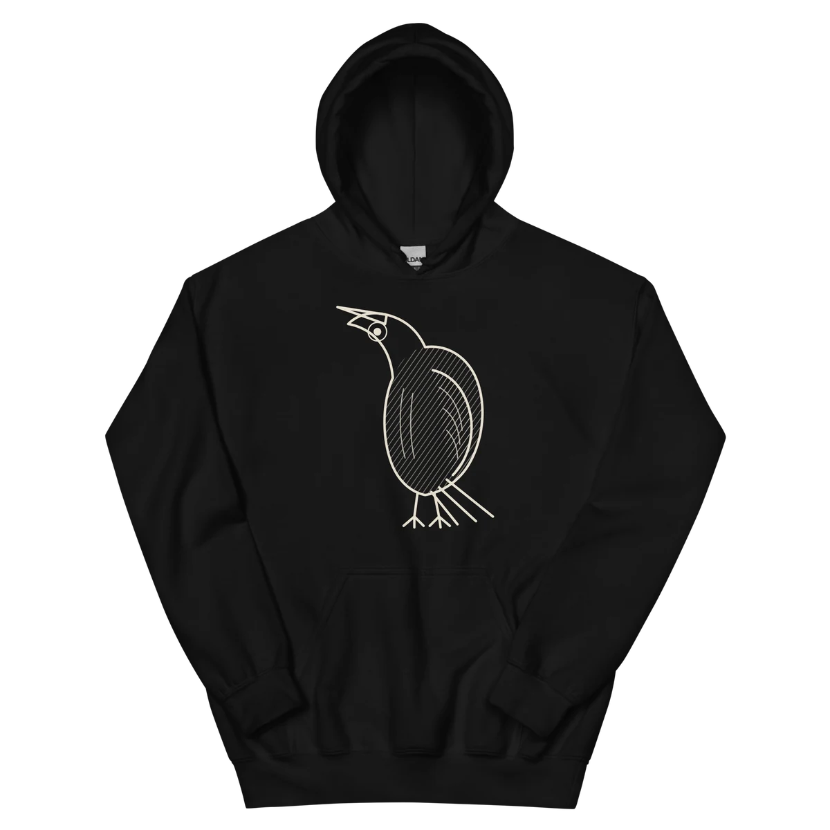 Nevermore, sudadera con capucha en color negro