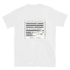 No se puede mirar, Baumwoll-T-Shirt in Weiß