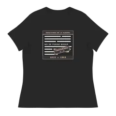 No se puede mirar, camiseta de mujer en color antracita