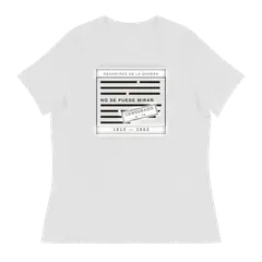 No se puede mirar, camiseta de mujer en color blanco