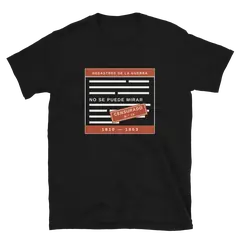 No se puede mirar, Baumwoll-T-Shirt in Schwarz