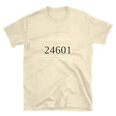 Número 24601, camiseta de algodón en color arena