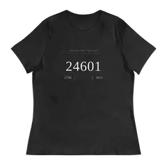 Número 24601, camiseta de mujer en color antracita
