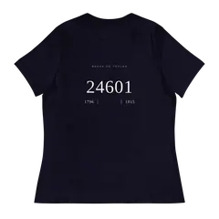 Número 24601, camiseta de mujer en color marino