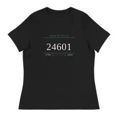 Número 24601, camiseta de mujer en color negro