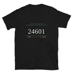 Número 24601, camiseta de algodón en color negro