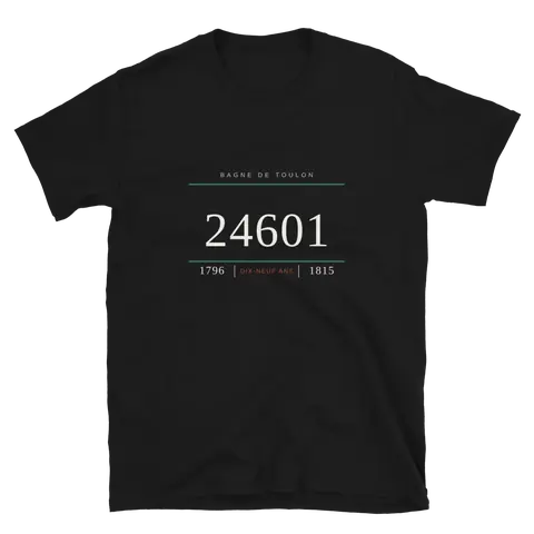 Camiseta de Les Misérables · Número 24601