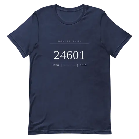 T-shirt premium Les Misérables · Número 24601