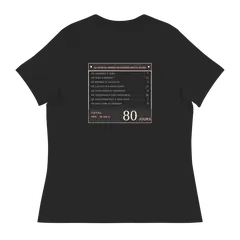 Ochenta días, camiseta de mujer en color antracita