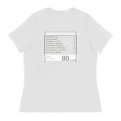 Ochenta días, camiseta de mujer en color blanco