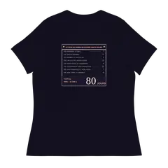 Ochenta días, camiseta de mujer en color marino