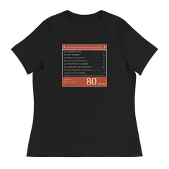 Ochenta días, camiseta de mujer en color negro