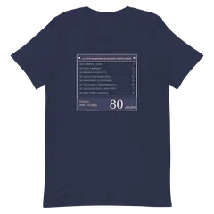 Ochenta días, camiseta premium de algodón en color marino