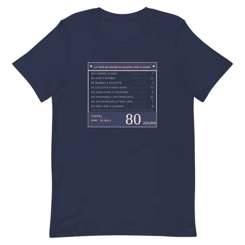 Premium-T-Shirt zu Punto Nemo · Ochenta días