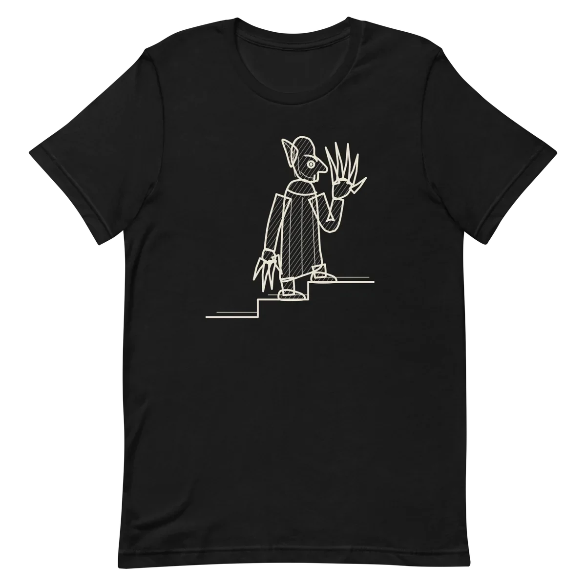 Orlok, camiseta premium de algodón en color negro