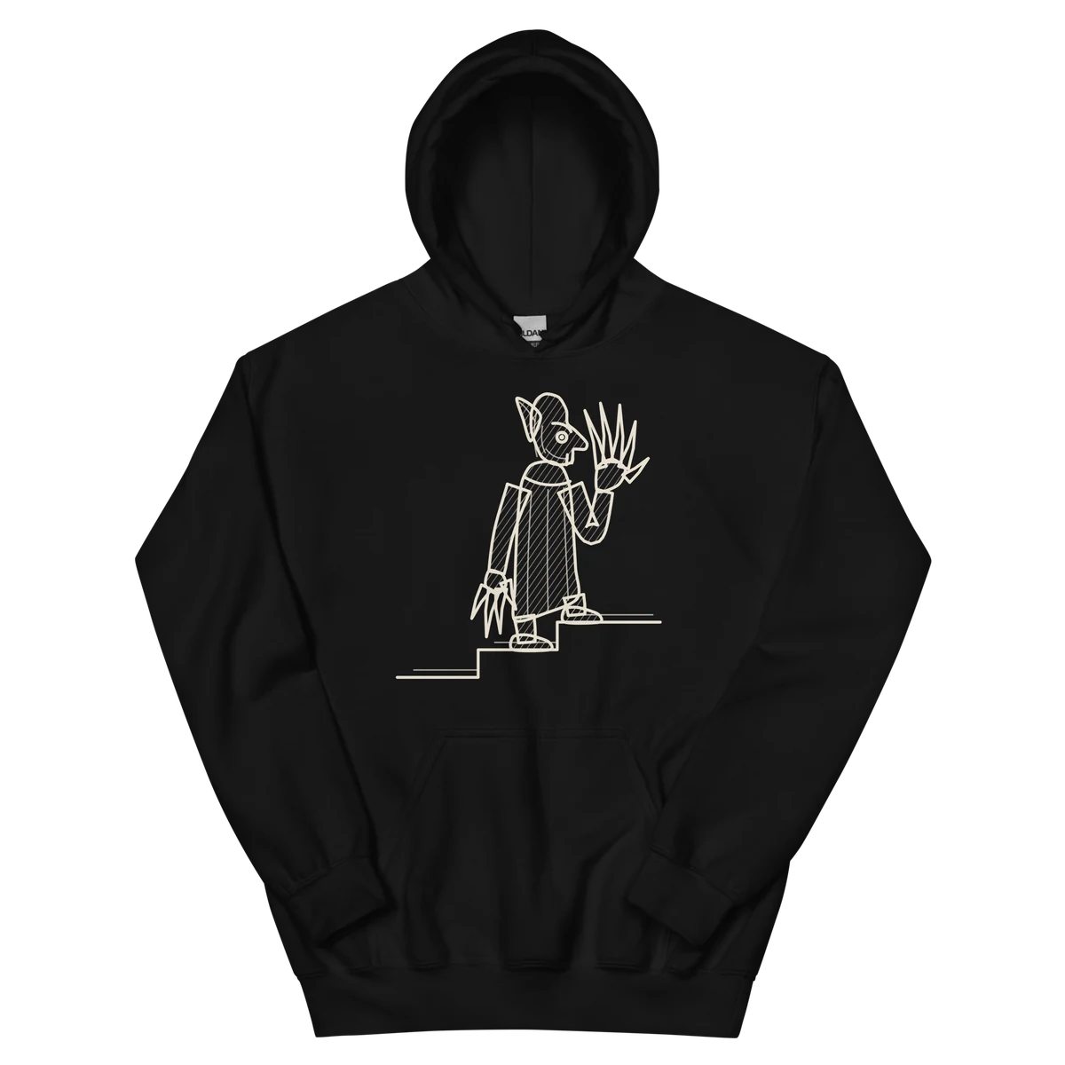 Orlok, sudadera con capucha en color negro