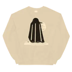 Que viene el Coco, sudadera de cuello redondo en color arena