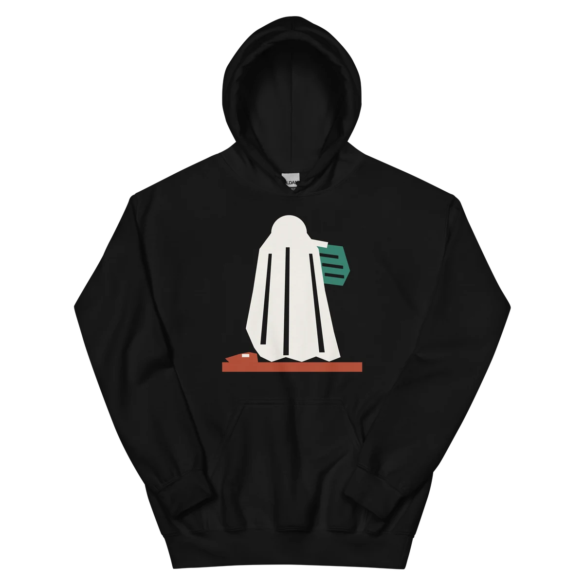 Que viene el Coco, sudadera con capucha en color negro