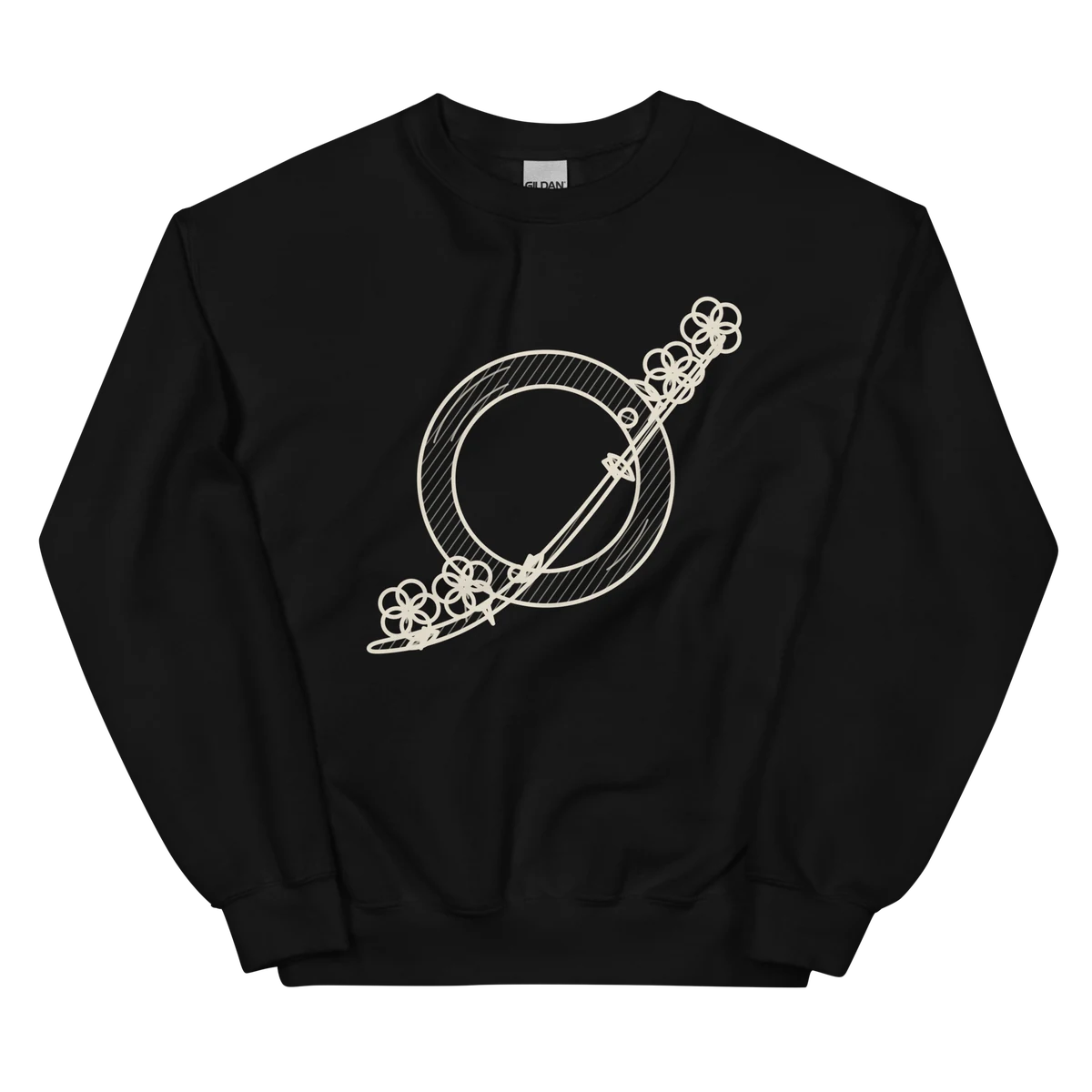 Reader, I married him, sudadera de cuello redondo en color negro