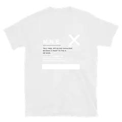 Rumbo NNE, T-shirt di cotone in bianco