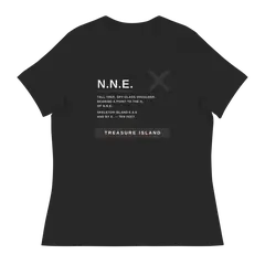 Rumbo NNE, camiseta de mujer en color antracita