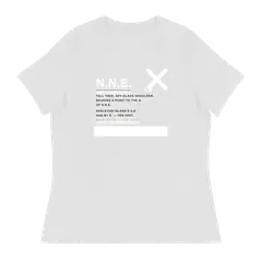 Rumbo NNE, camiseta de mujer en color blanco