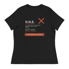 Rumbo NNE, camiseta de mujer en color negro