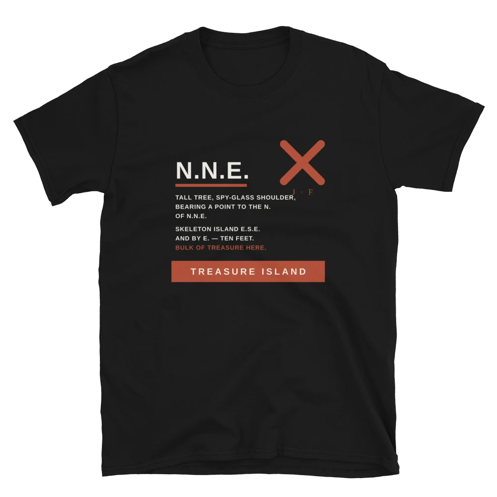 Rumbo NNE, T-shirt di cotone in nero