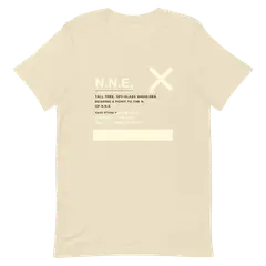 Rumbo NNE, camiseta premium de algodón en color arena