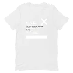 Rumbo NNE, camiseta premium de algodón en color blanco