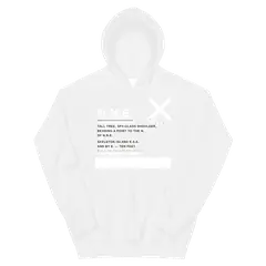 Rumbo NNE, sudadera con capucha en color blanco