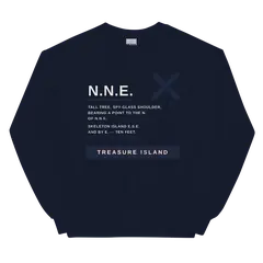 Rumbo NNE, sudadera de cuello redondo en color marino