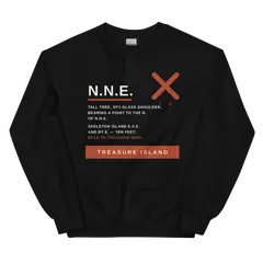 Rumbo NNE, sudadera de cuello redondo en color negro