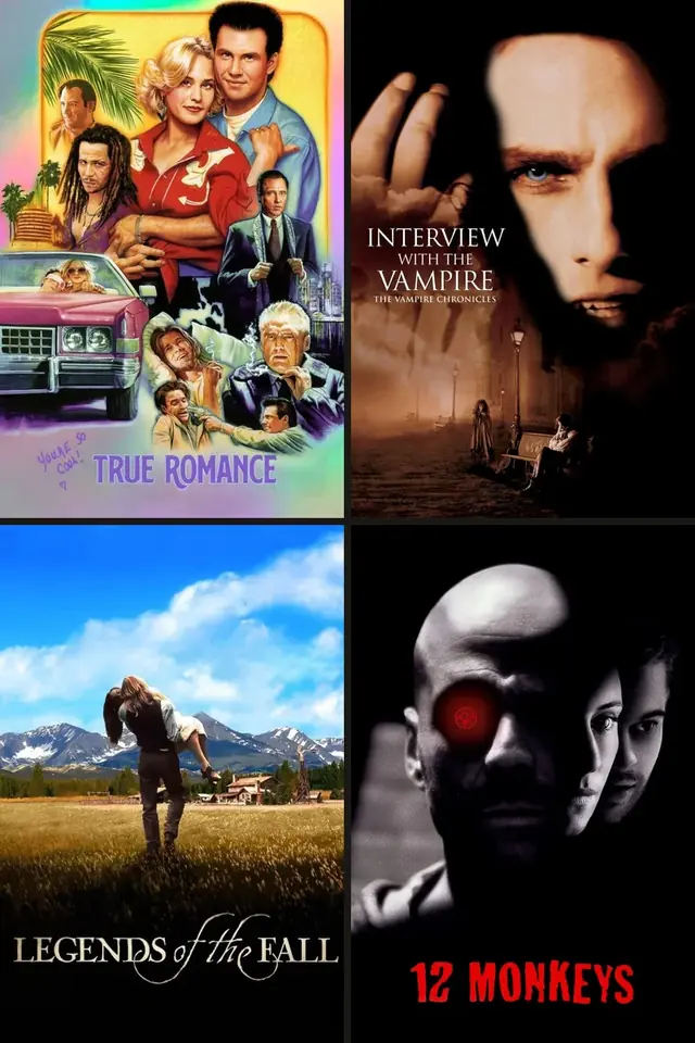 Carteles de True Romance, Entrevista con el vampiro, Leyendas de pasión, Doce monos