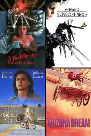 Carteles de A Nightmare on Elm Street, Edward Scissorhands, ¿A quién ama Gilbert Grape?, El sueño de Arizona