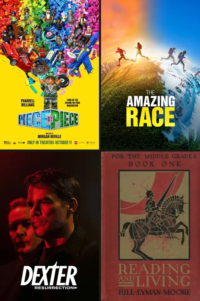 Carteles de LEGO One Piece, The Amazing Race (T39), Dexter: Resurrection (T2), Night of the Living Dead - 58 aniversario (PELICULA EN DOMINIO PUBLICO)