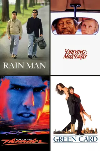 Carteles de Rain Man, Driving Miss Daisy, Days of Thunder, Green card