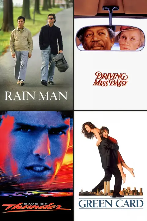 Carteles de Rain Man, Driving Miss Daisy, Days of Thunder, Green card