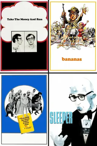 Carteles de Take the Money and Run, Bananas, Every Thing You Always Wanted to Know About Sex But Were Afraid to Ask, El dormilón