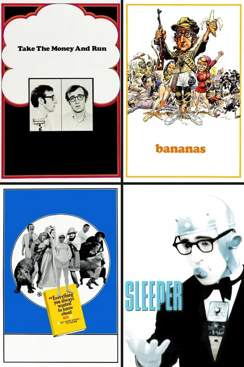 Carteles de Take the Money and Run, Bananas, Every Thing You Always Wanted to Know About Sex But Were Afraid to Ask, El dormilón