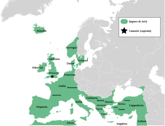 Impero di Re Artù Pendragon nel ciclo bretone