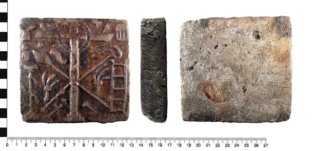 Late Medieval to Early Post Medieval floor tile
