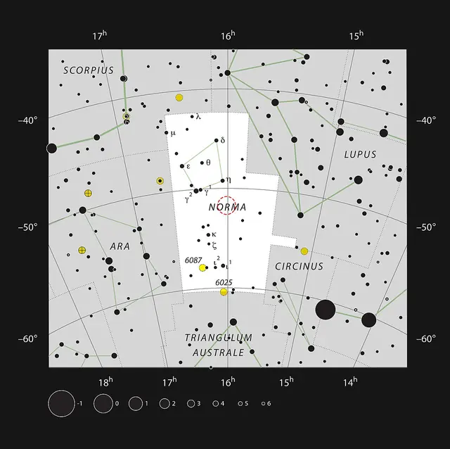 Apep in the constellation of Norma (eso1838b)