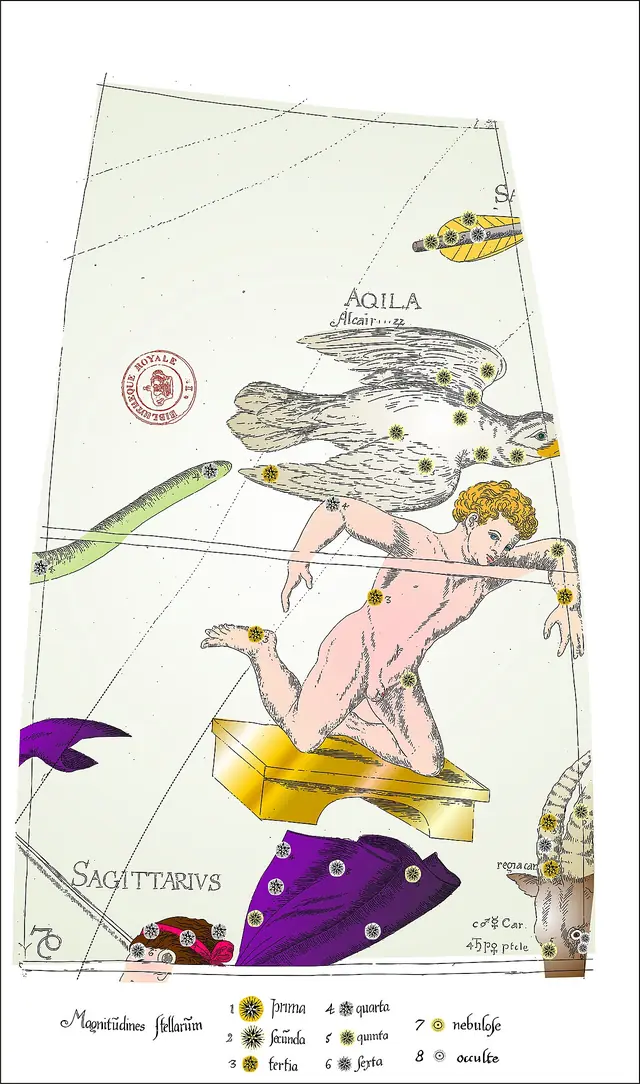 Fac-similé du globe céleste d'Apian de la Bibliothèque Royale de Munich Reproduction en fac-similé 31 de 67- Reeditada por Marcos Antônio Luiz 01