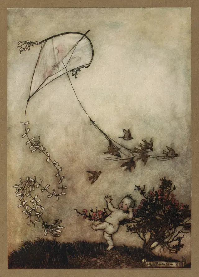 Houghton Typ 905R.06.195 (A) - Arthur Rackham, Peter Pan - Peter screamed out